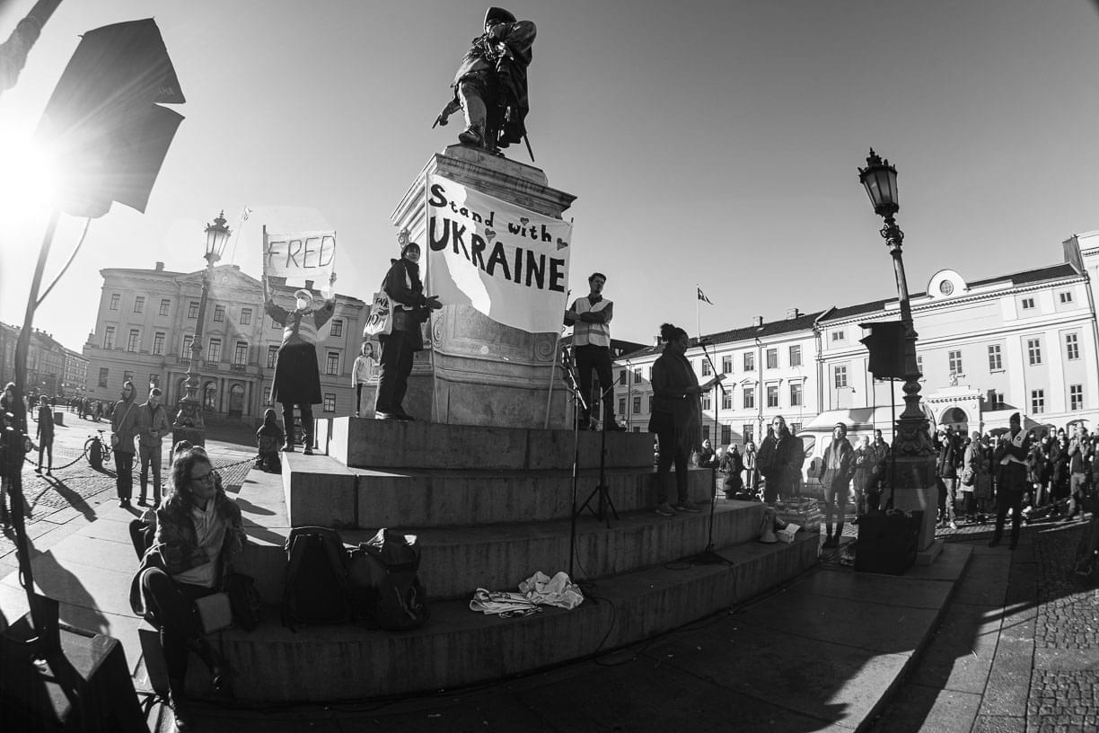 Anti war Demonstrations in Gothenburg held against Putin's aggression, photo by Mehdipixel @medipixel